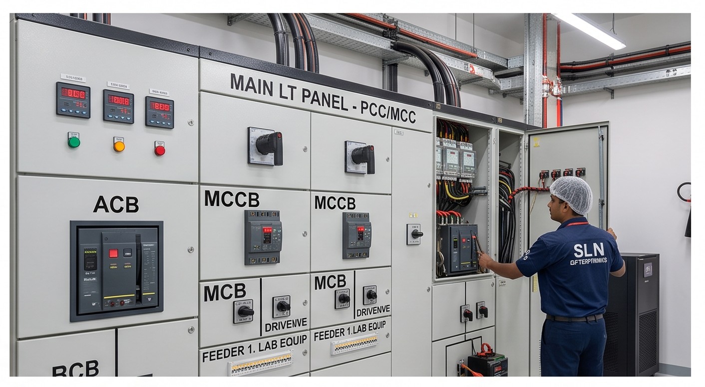 Main LT panel PCC MCC with SLN engineer